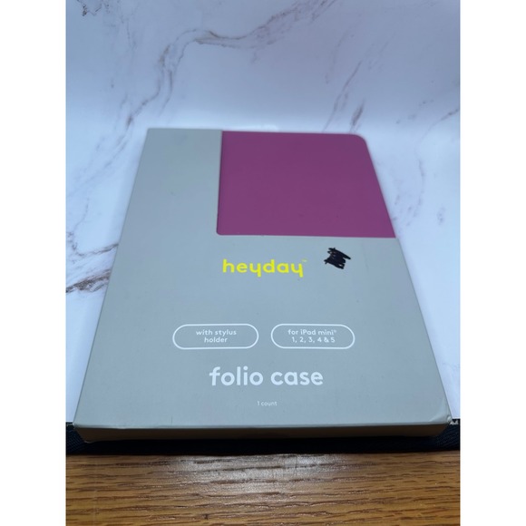 Heyday Folio Case iPad Mini 1 2 3 4 & 5 with Stylus Holder New - Picture 1 of 1